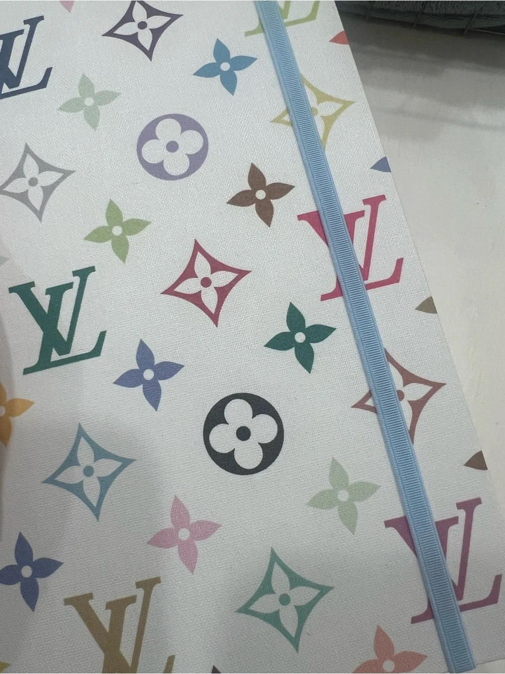 Louis Vuitton White Multicolor Monogram Notebook